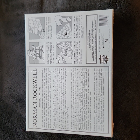 Brand New in box Norman Rockwell Puzzle 26.75 x 19 inches. Vintage 1995 puzzle. - Picture 5 of 5